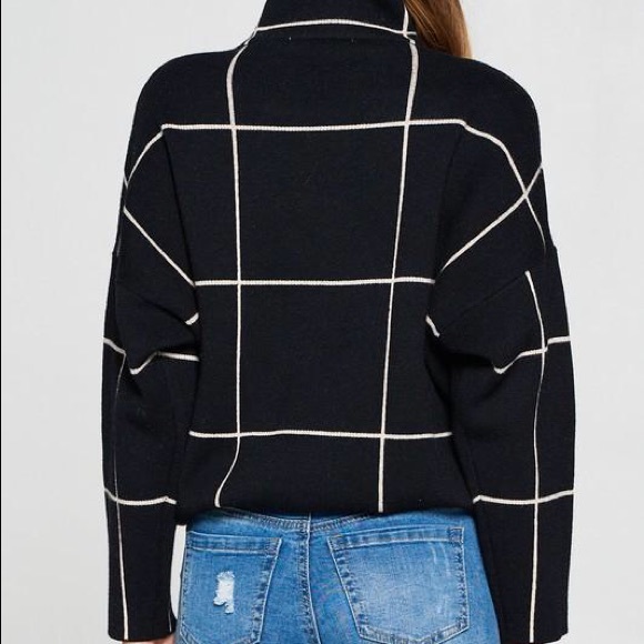 Grid pattern sweater - Picture 2 of 2